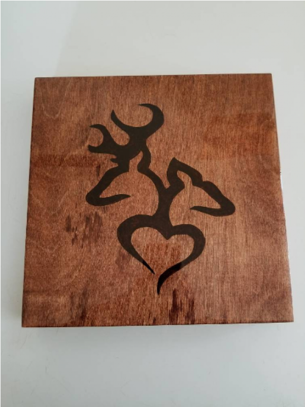 Browning Buck And Doe Heart (800x800), Png Download