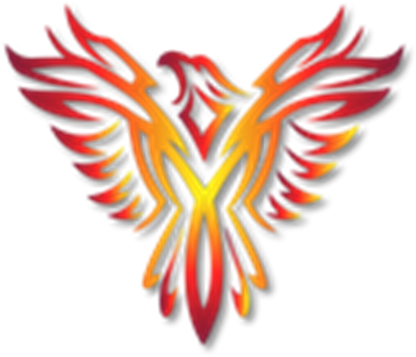 Transparent Phoenix Logo Vector Black And White - Fire Phoenix Logo Png (420x420), Png Download