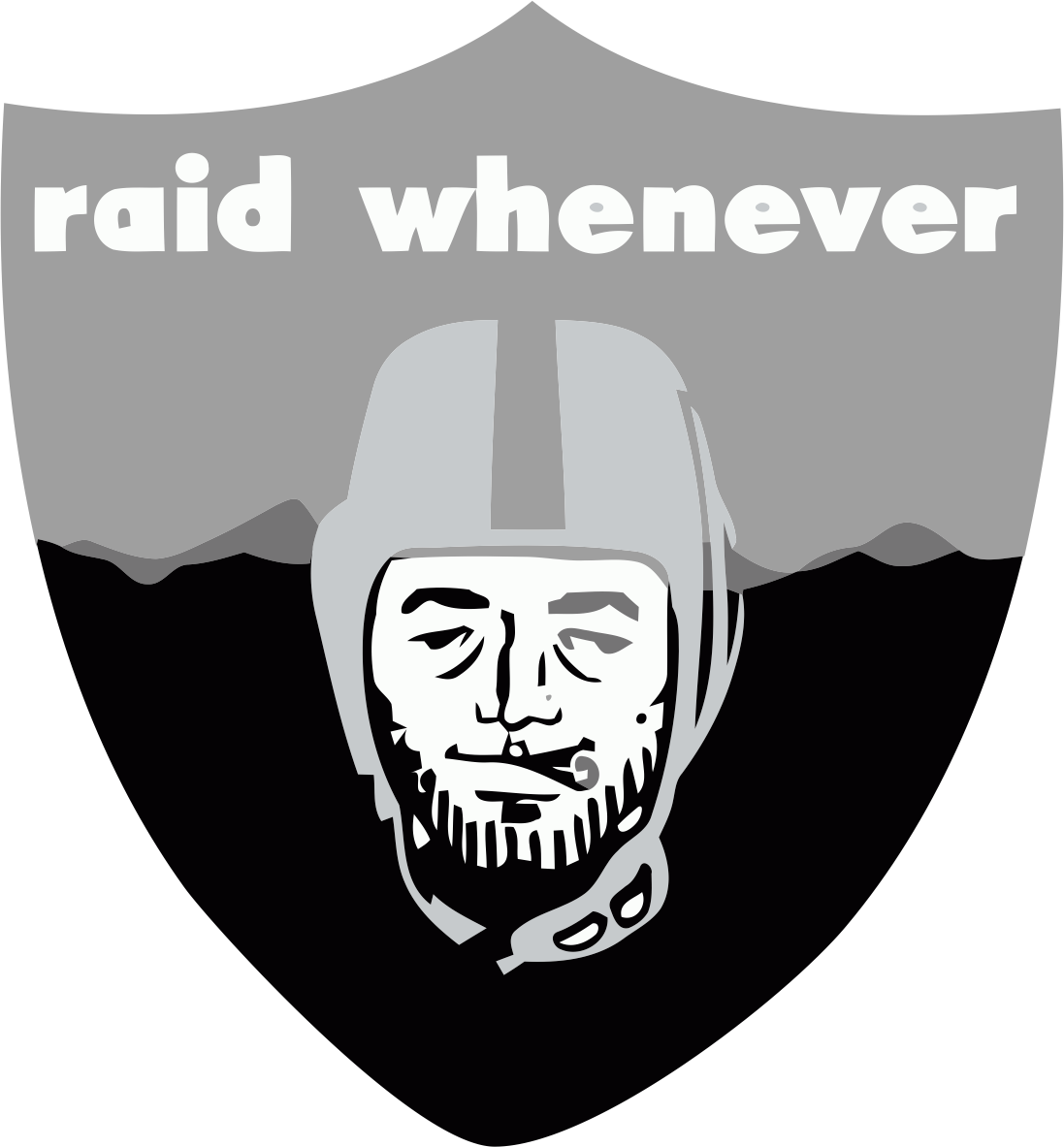 Iron On Stickers - Oakland Raiders Smoke Weed (1097x1183), Png Download