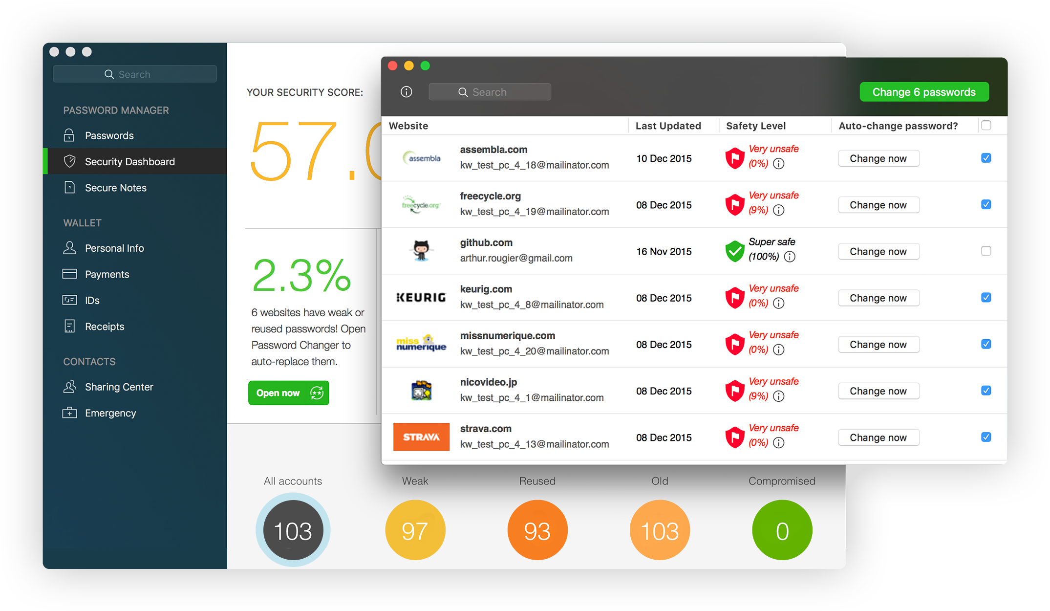 One Of Dashlane's Better Features Is Its Ability To - Macos (2192x1263), Png Download