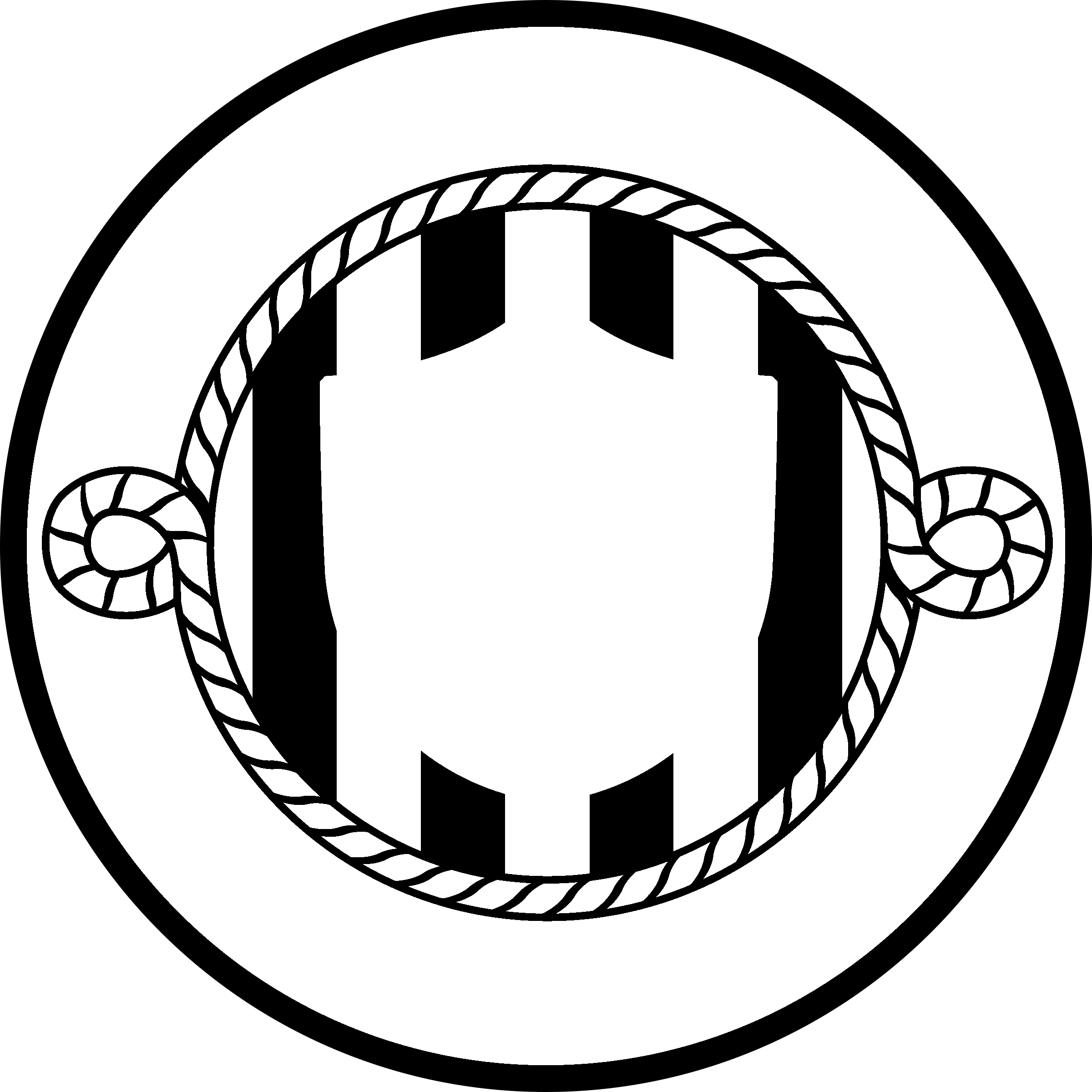 Kobe Logo Black And White - Papercutting (2400x2400), Png Download