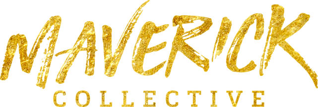 The Maverick Collective - Maverick Logo Gold Png (641x217), Png Download