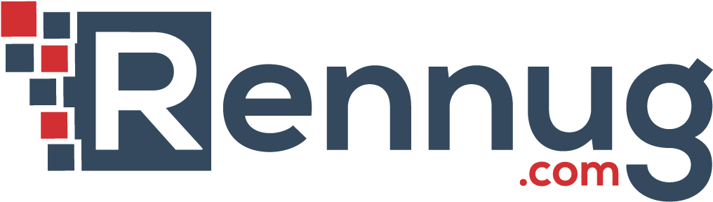 Rennug Logo - Graphic Design (1134x408), Png Download