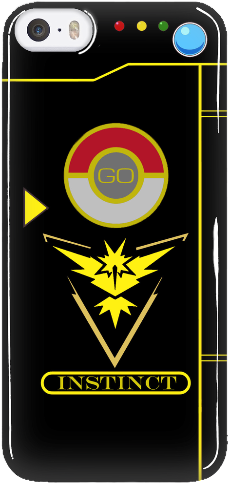 Team Instinct Pokedex Phone Case Pokemon Go - Team Instinct Iphone Case (1024x1024), Png Download
