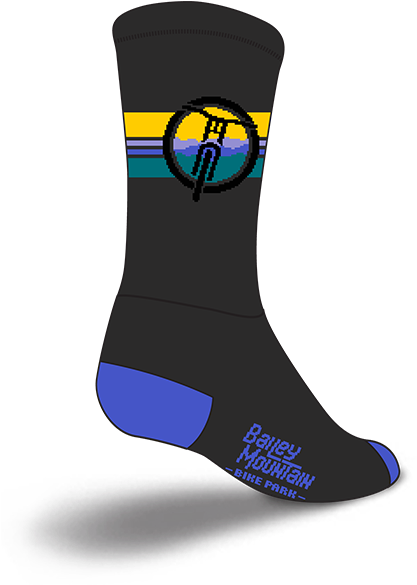Bailey Mountain Logo Socks - Sock (600x600), Png Download