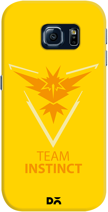 Dailyobjects Pokemon Go Yellow Instinct Case For Samsung - Pokepress Stickers 2 X Yellow Team Mystic Pokemon Go (462x900), Png Download