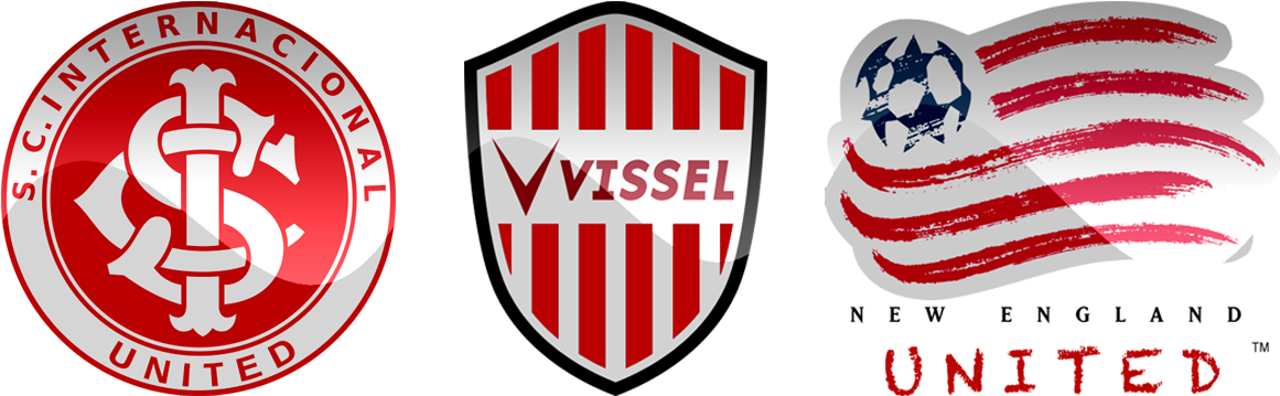 Leaked Revisions To The Logos Of Internacional, Vissel - New England Revolution 5" X 7" Magnet, Multi (1250x456), Png Download