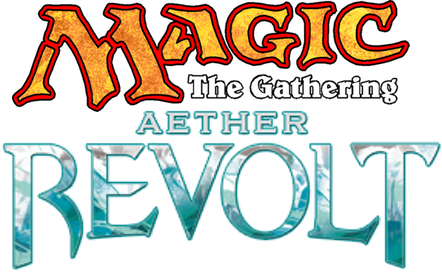 Mtg Aether Revolt Pre-release - Magic The Gathering Modern Masters 2013 Logo (442x274), Png Download