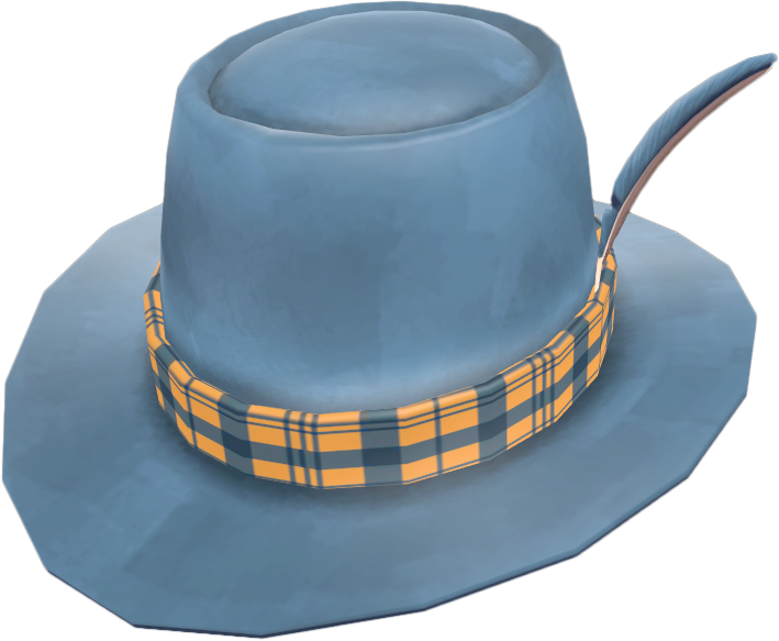 Hustler's Hallmark Blu Tf2 - Cowboy Hat (709x583), Png Download