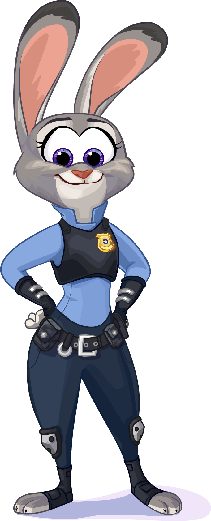 Image - Judy Hopps Club Penguin (682x1684), Png Download
