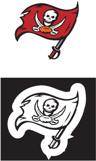Nfl Buccaneers Logo History (400x400), Png Download