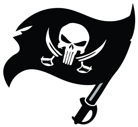 Tampa Bay Buccaneers Heavy Metal Logo Iron On Transfers - Tampa Bay Buccaneers Decal Large (590x590), Png Download