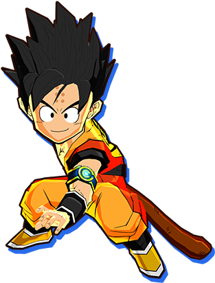 Gorillin - Dragon Ball Fusions Goku And Krillin (462x461), Png Download