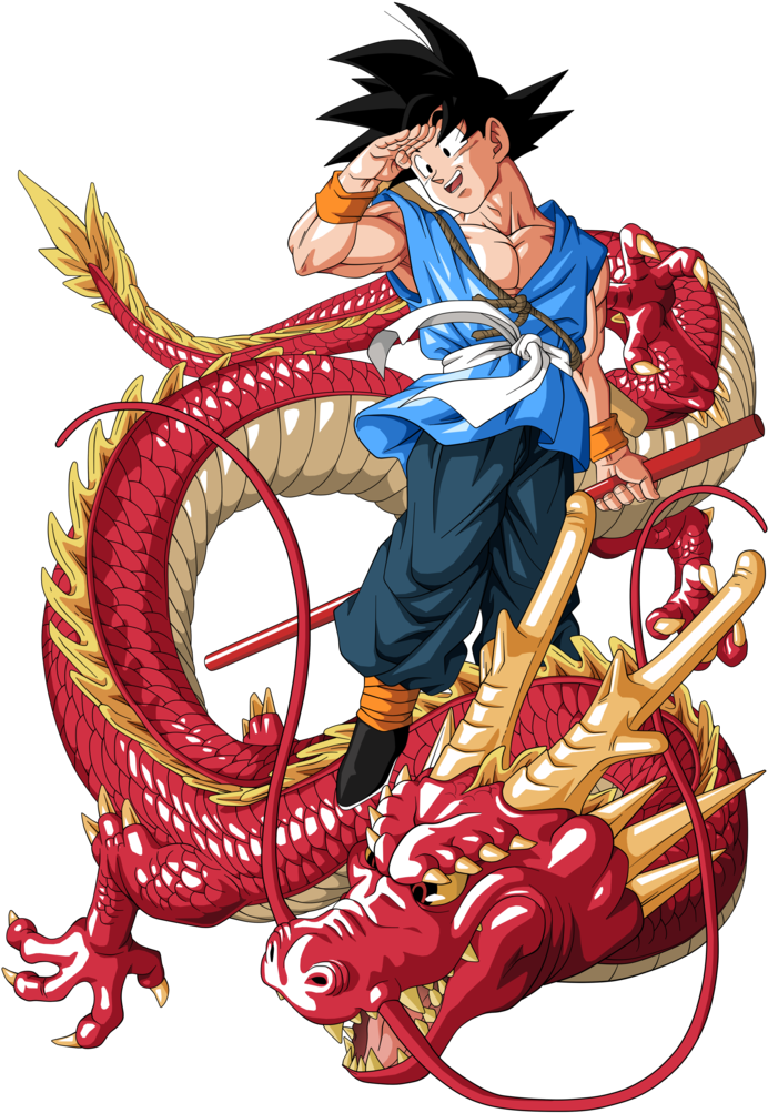 Goku Dragon Rojo By Bardocksonic On Deviantart - Goku Dragon (784x1020), Png Download