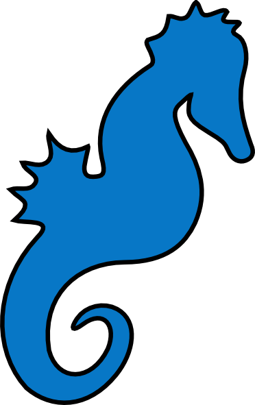 Original Png Clip Art File Seahorse V2 Svg Images Downloading (372x591), Png Download