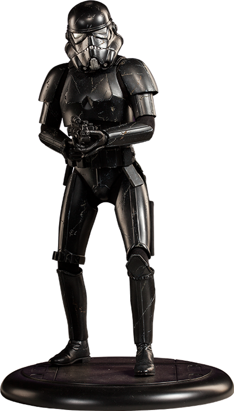Blackhole Stormtrooper Statue By Sideshow Collectibles - Star Wars - Blackhole Stormtrooper Premium Format Statue (480x843), Png Download