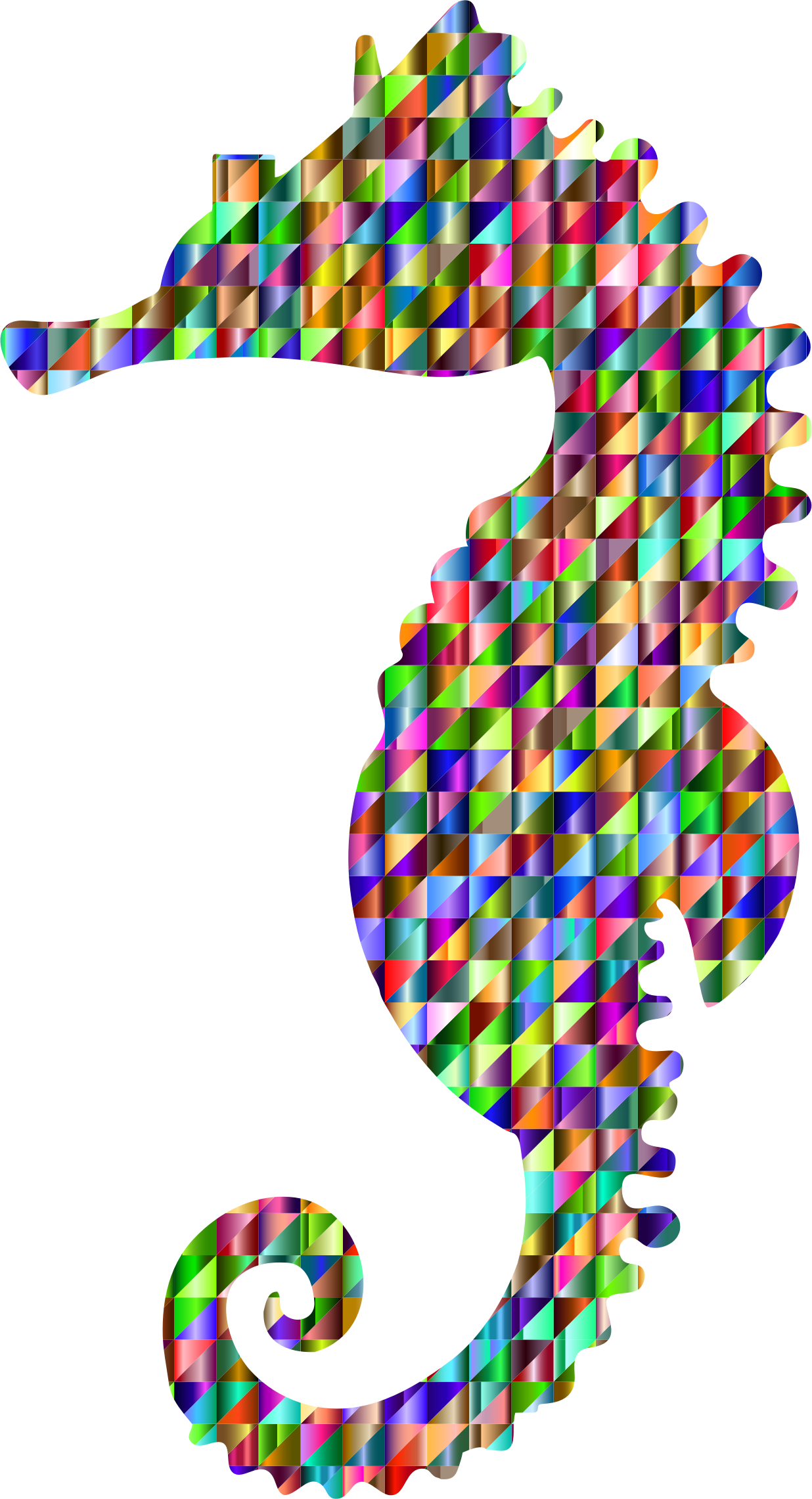 This Free Icons Png Design Of Chromatic Triangular (1236x2282), Png Download