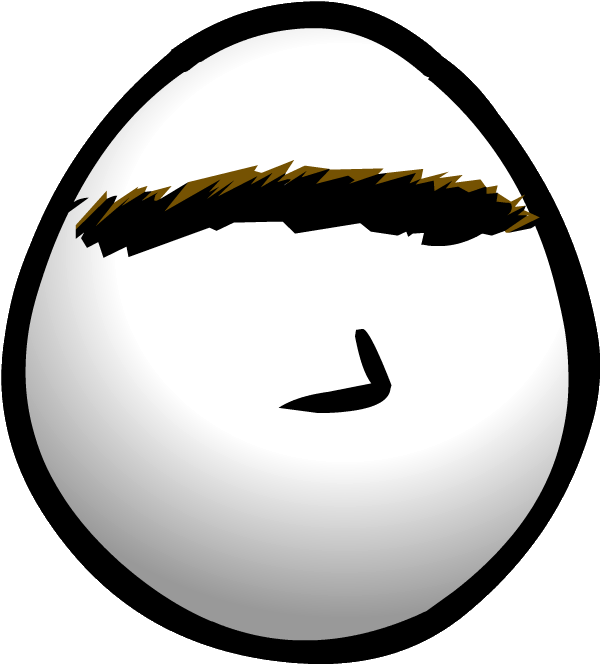 Big Brow - Club Penguin Unibrow (614x675), Png Download