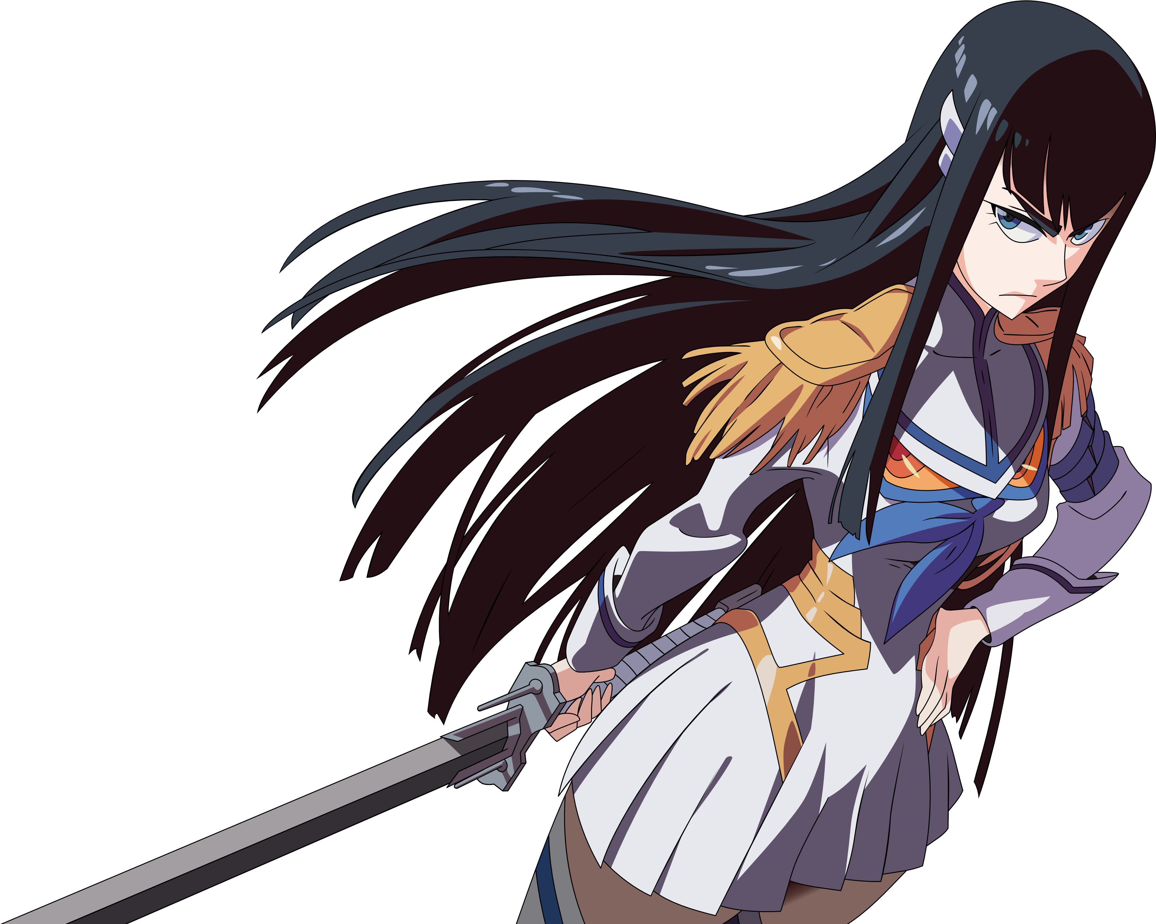 Two Of Them - Kill La Kill Satsuki Render (4053x2951), Png Download