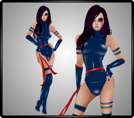 Psylocke - Woman Warrior (429x379), Png Download