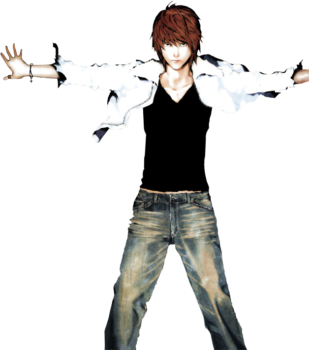 Yagami Light -open Wide - Death Note 7 [book] (1024x768), Png Download