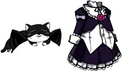 Blackcat Maid Dress 2star - Gun Girl School Dayz Dress (650x250), Png Download