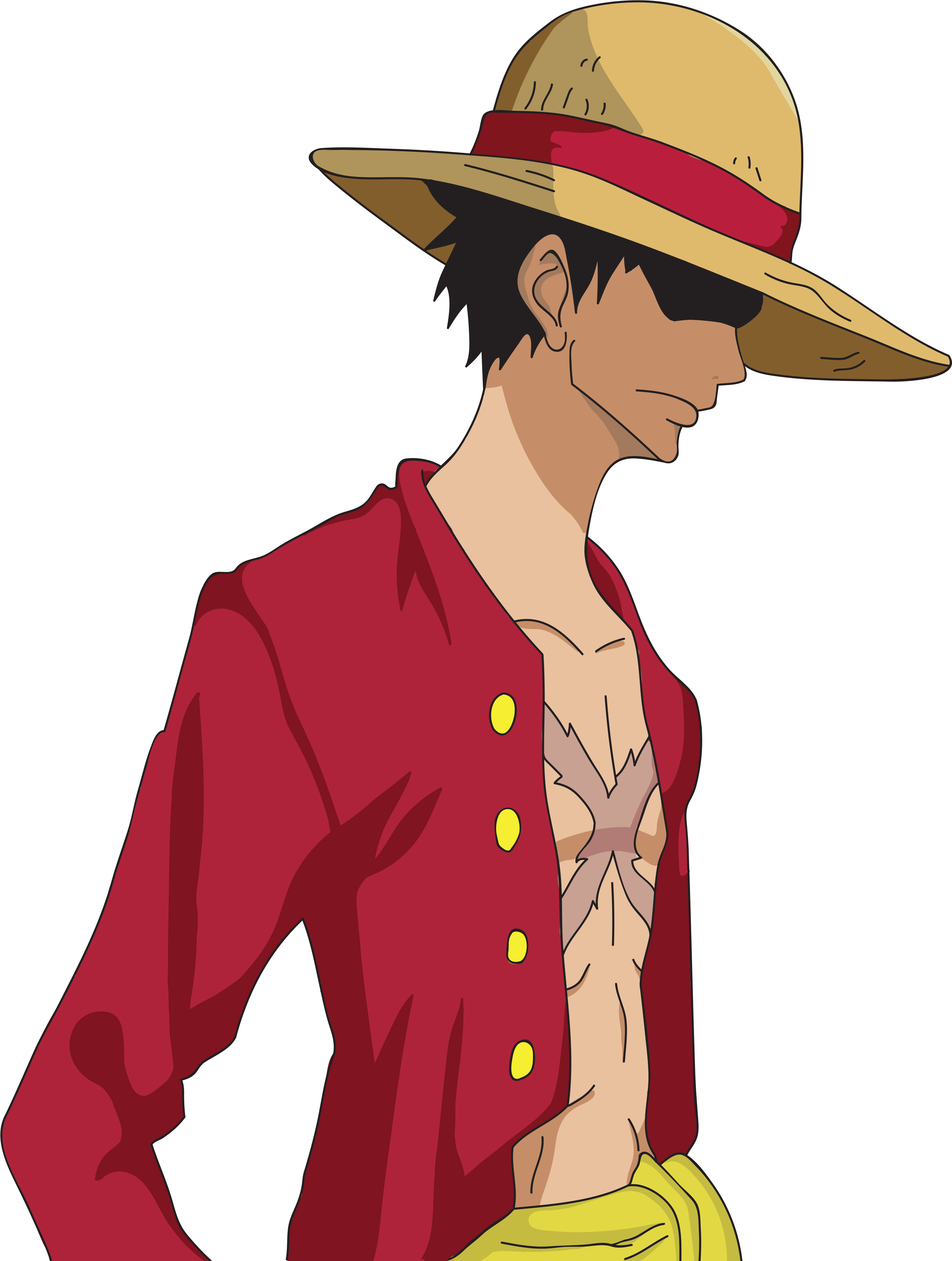 Luffy Drawing (5000x7100), Png Download