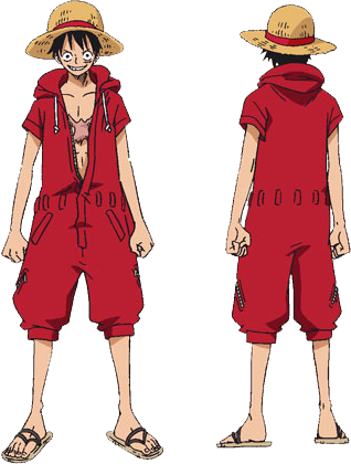 Episode Of Luffy - Luffy Cosplay Costume (318x420), Png Download