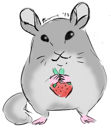 Chinchilla Doodle By Beastbay On Deviantart Vector - Chinchilla Doodle (500x500), Png Download