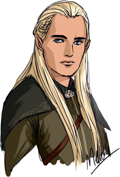 Legolas Png Photos - Cartoon Legolas Drawing (568x770), Png Download