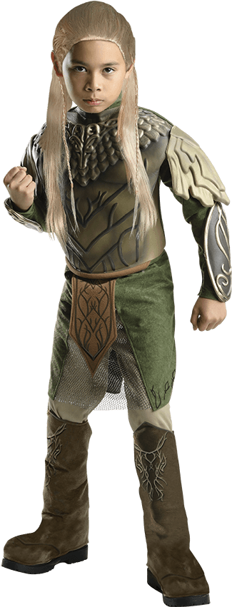 The Hobbit Boys Deluxe Legolas Costume - Legolas Boy Costume (850x850), Png Download
