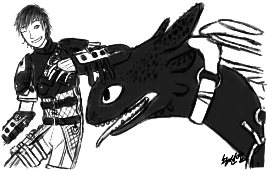 Toothless Png Hd Quality - Toothless And Hiccup Httyd 2 Fan Art (850x577), Png Download