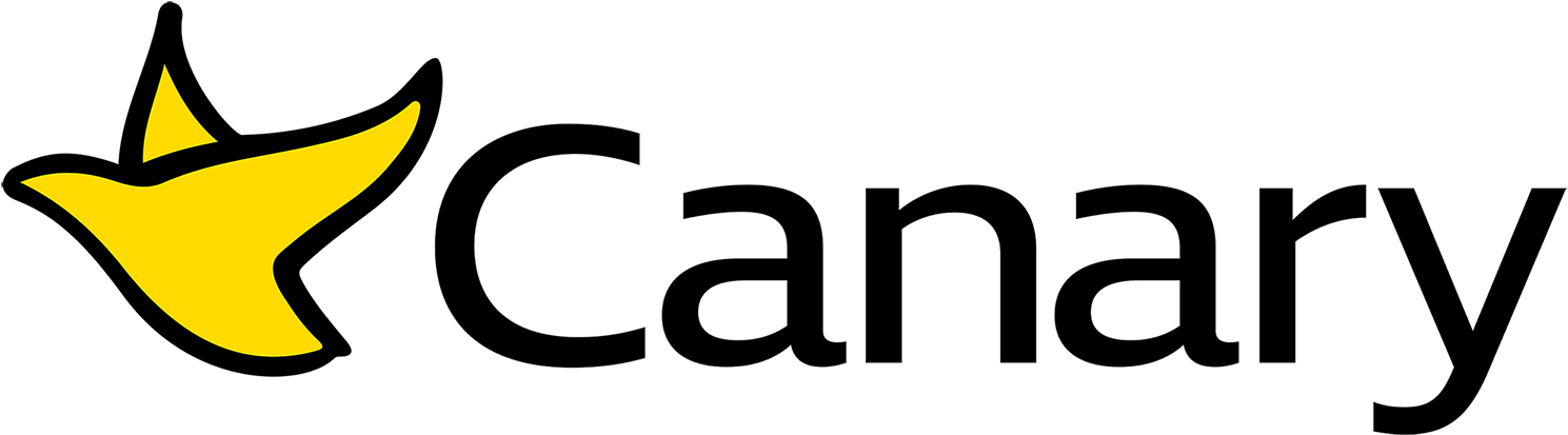 Horiz Canary Logo Black Text - Barry Family Dentistry Llc (1500x419), Png Download