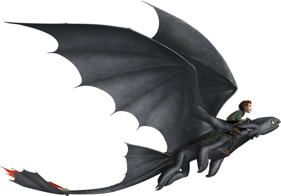 Hiccup Toothless How To Train Your Dragon - Train Your Dragon Png (580x408), Png Download