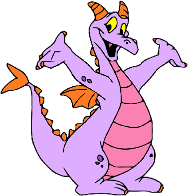 Dragon Clipart Purple Dragon - Figment Disney (400x400), Png Download