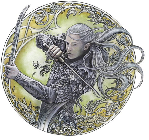 Elf Warrior, Legolas Father, Fantasy Men, Fantasy Artwork, - Fan Art Elfe Tolkien (600x568), Png Download