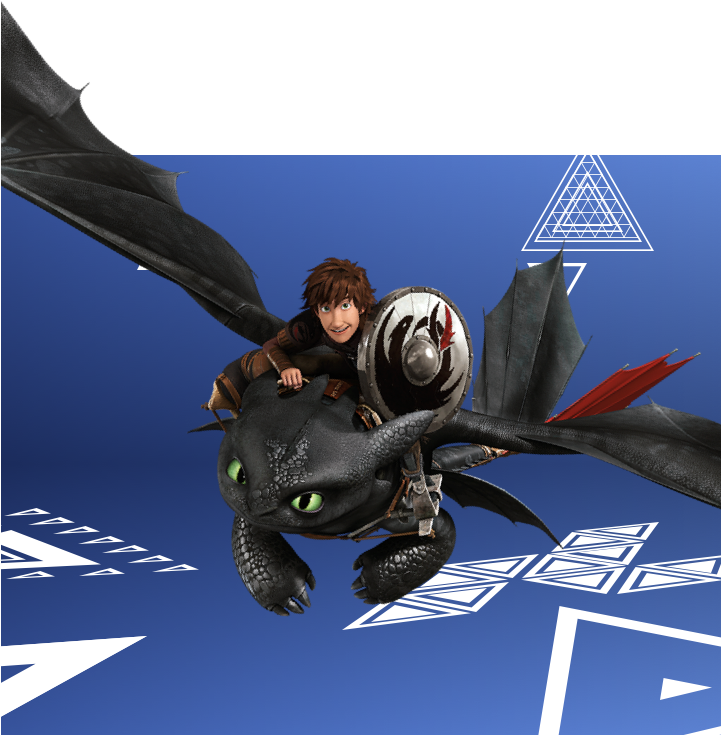 Hiccup & Toothless (720x764), Png Download