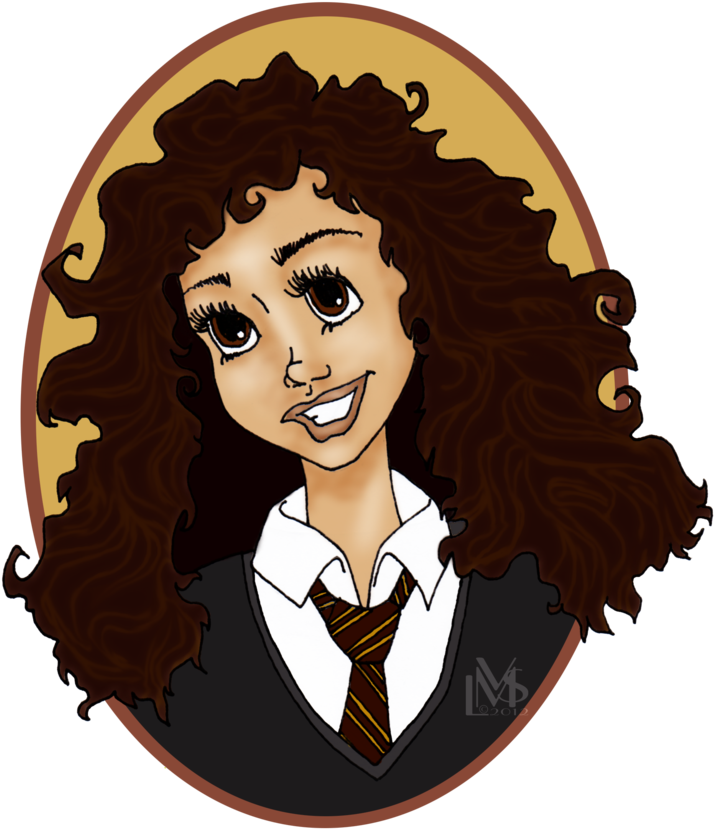 Image Result For Hermione Granger Hair Silhouette - Hermione Granger Art Png (900x1043), Png Download