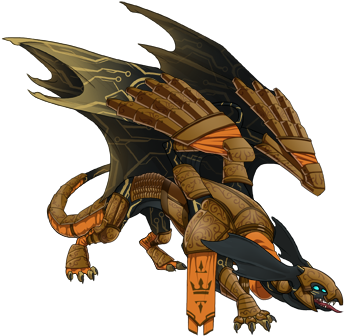 94m Starfury - Cyberpunk Dragon (350x350), Png Download