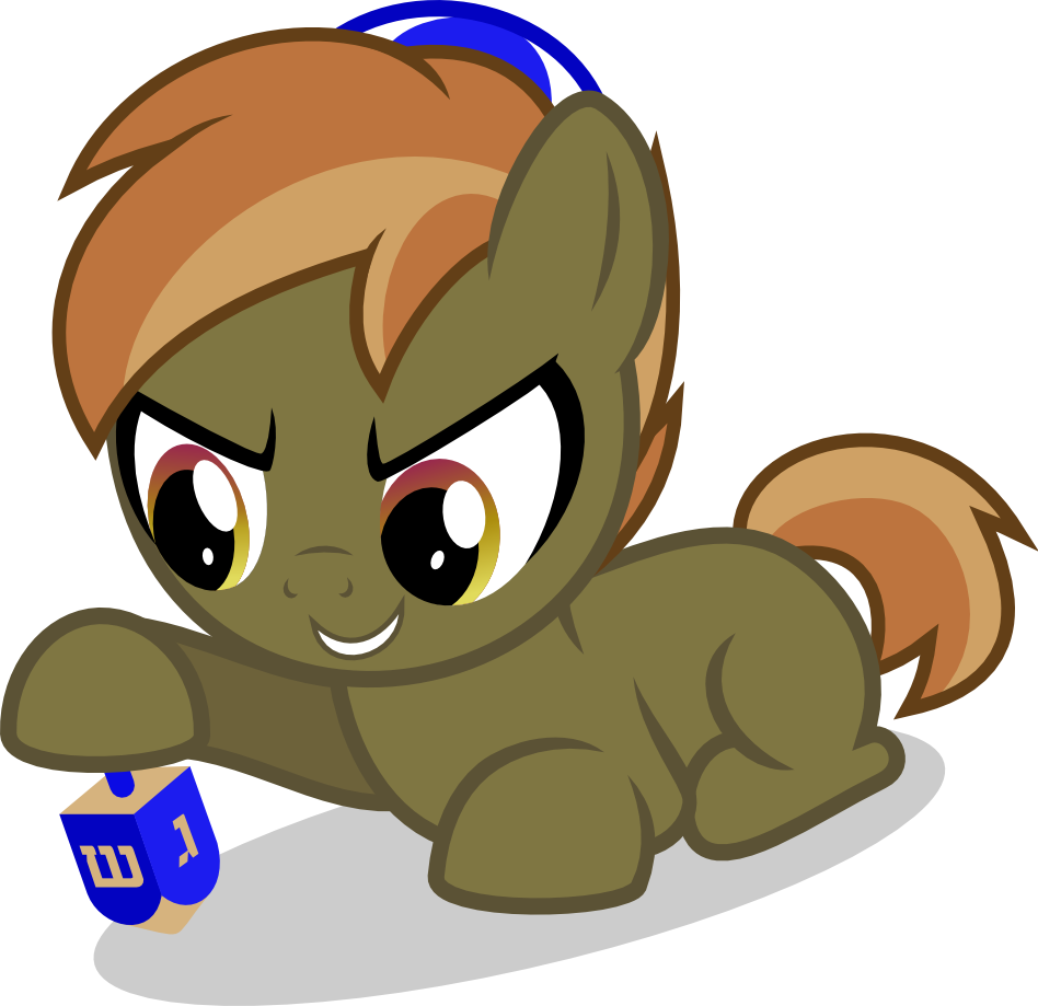 Punzil504, Button Mash, Chanukah, Dreidel, Hanukkah, - My Little Pony Hanukkah (948x919), Png Download