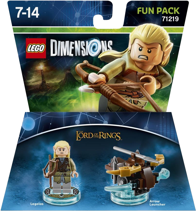 Lego Dimensions Fun Pack Lord Of The Rings Legolas - Lego Dimensions Lord Of The Rings Fun Pack (838x890), Png Download