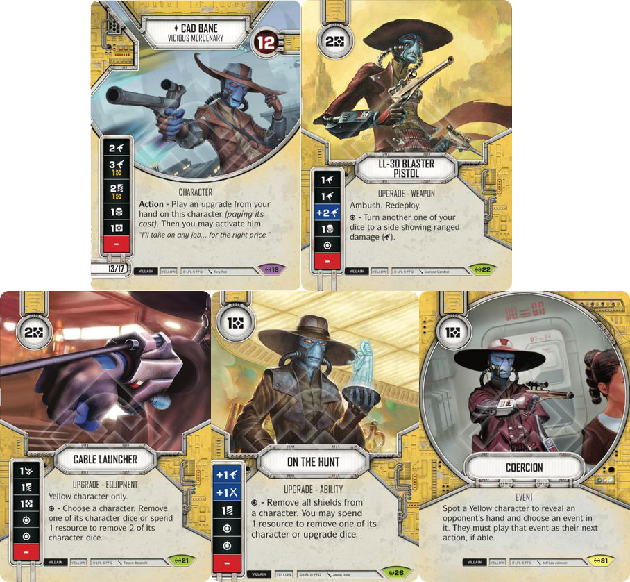 15 Sep - Star Wars Destiny Cad Bane (908x838), Png Download
