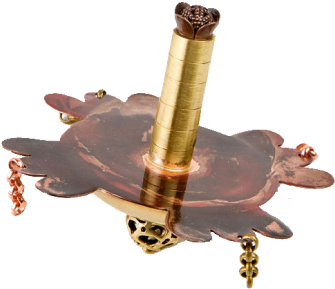 "bridal" Collector's Dreidel - Brass (394x315), Png Download