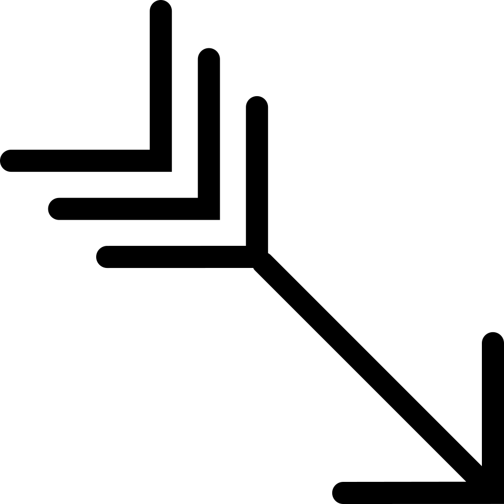 Indian Arrow Pointing Down - Hunting Vector Arrow (980x980), Png Download