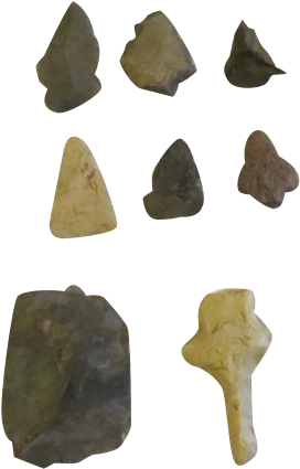 Antique Authentic Native American Indian Arrow Heads - Drill (424x424), Png Download