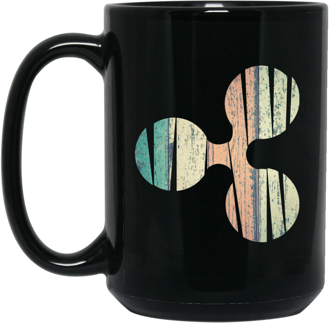 Ripple Black Coffee Mug - Mug (1024x1024), Png Download