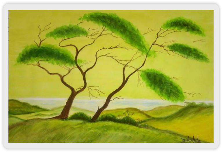 Fine Art Drawings & Paintings - Painting (918x544), Png Download