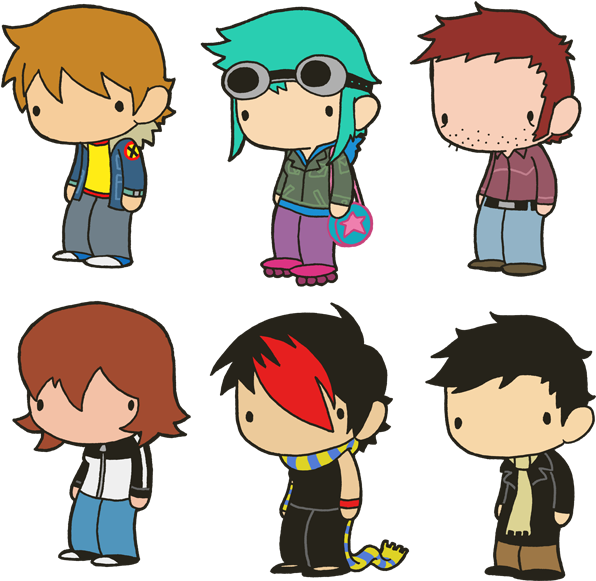 32 Images About Scott Pilgrim Vs The World - Scott Pilgrim Ramona Flowers Art (610x600), Png Download
