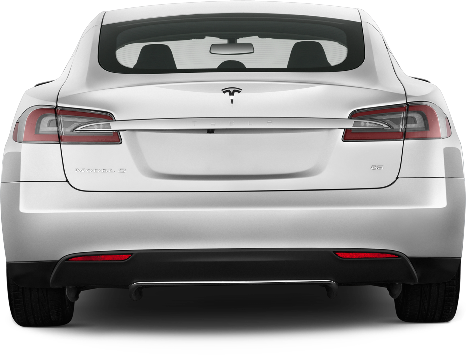 Tesla Clipart Hyundai Car - Tesla Rear (2048x1360), Png Download