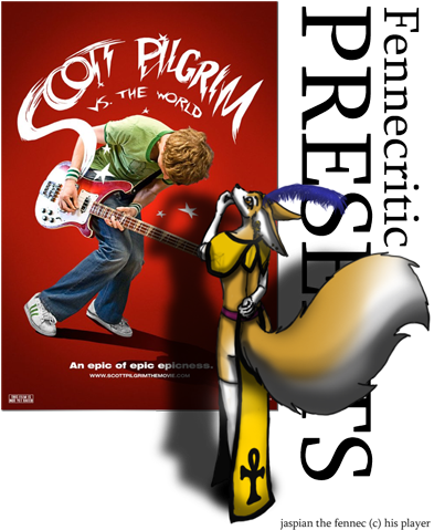 Jaspian The Fennec Critic Reviews Scott Pilgrim Versus - Scott Pilgrim Movie Cover (400x492), Png Download
